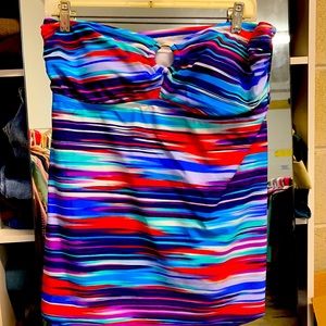 VM STRAPLESS BATHING SUIT TOP SWIMSUIT SIZE LARGE
